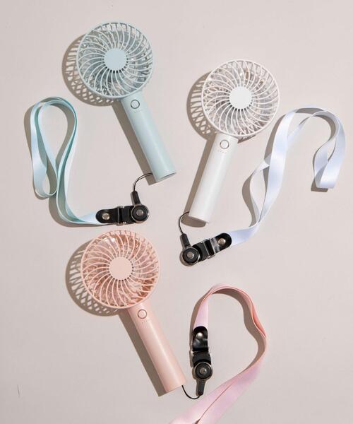 WEGO（ウィゴー）の「WEGO/ハンディファン（生活家電・レディース・サックスブルー/ホワイト/ライトピンク・FREE）」の4枚目の写真