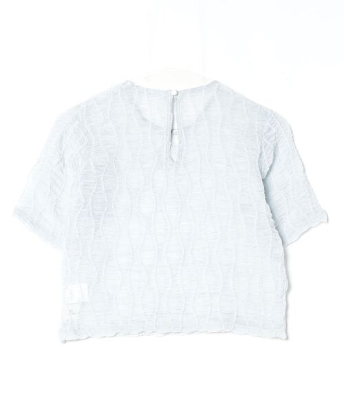 paravion（パラビオン）の「シアーウェーブコンパクトトップス（Tシャツ/カットソー・レディース・ブラック/グレー・FREE）」の19枚目の写真