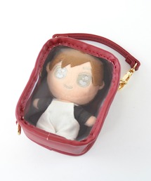 Appel Toi（アペルトワ）の「ぬいポーチ スクエア 2way ストラップ付 縦横 クリア 10cmぬい ぬいぐるみ（その他雑貨）」