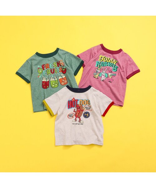 BREEZE(ブリーズ)の「FES! POPアートTシャツ(Tシャツ/カットソー・キッズ・アイボリー/グリーン/レッド・80/90/100/110/120/130/140)」の4枚目の写真