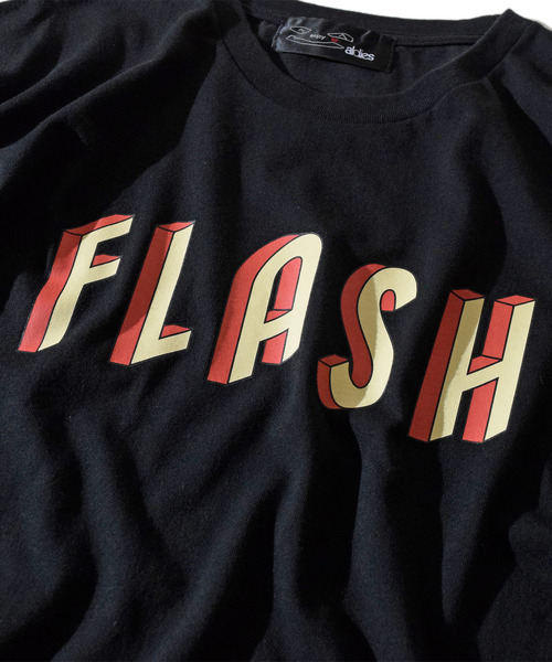 ALDIES(アールディーズ)の「Flash Big T / フラッシュビッグT(Tシャツ/カットソー・メンズ・ブラック/パープル/ホワイト・FREE)」の4枚目の写真