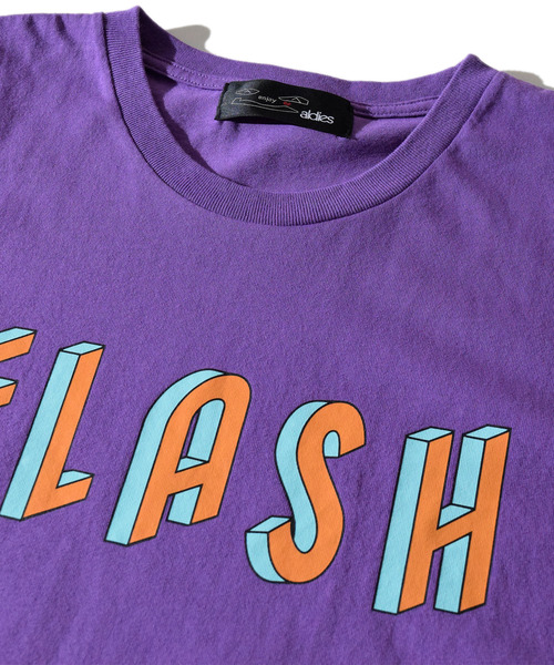 ALDIES(アールディーズ)の「Flash Big T / フラッシュビッグT(Tシャツ/カットソー・メンズ・ブラック/パープル/ホワイト・FREE)」の7枚目の写真