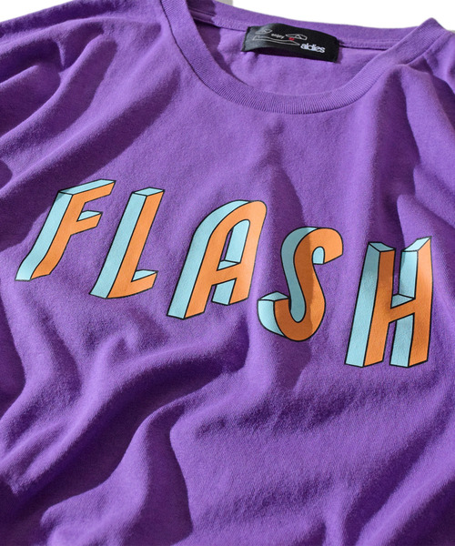ALDIES(アールディーズ)の「Flash Big T / フラッシュビッグT(Tシャツ/カットソー・メンズ・ブラック/パープル/ホワイト・FREE)」の8枚目の写真