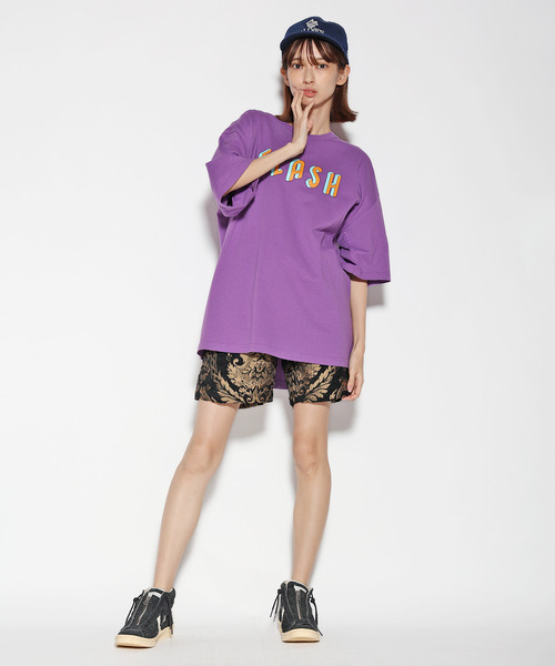 ALDIES(アールディーズ)の「Flash Big T / フラッシュビッグT(Tシャツ/カットソー・メンズ・ブラック/パープル/ホワイト・FREE)」の22枚目の写真