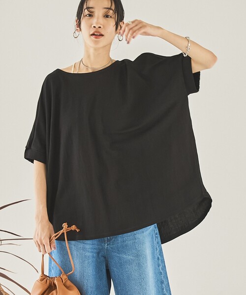 coen(コーエン)の「ヴィンテージカノコドルマンTシャツ(Tシャツ/カットソー・レディース・コバルトブルー/ブラック/オフホワイト・FREE)」の2枚目の写真