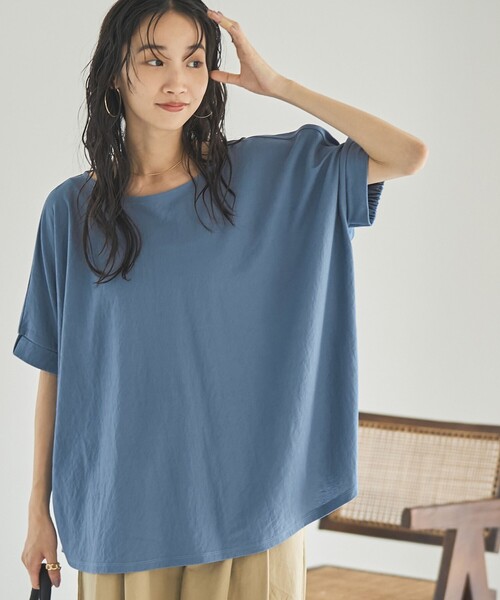 coen(コーエン)の「ヴィンテージカノコドルマンTシャツ(Tシャツ/カットソー・レディース・コバルトブルー/ブラック/オフホワイト・FREE)」の20枚目の写真