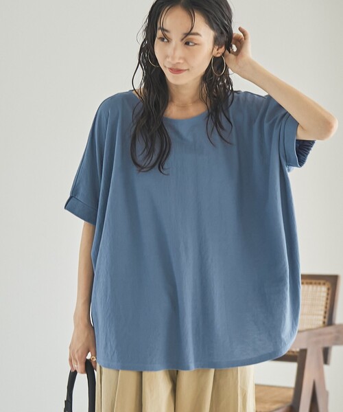 coen(コーエン)の「ヴィンテージカノコドルマンTシャツ(Tシャツ/カットソー・レディース・コバルトブルー/ブラック/オフホワイト・FREE)」の15枚目の写真