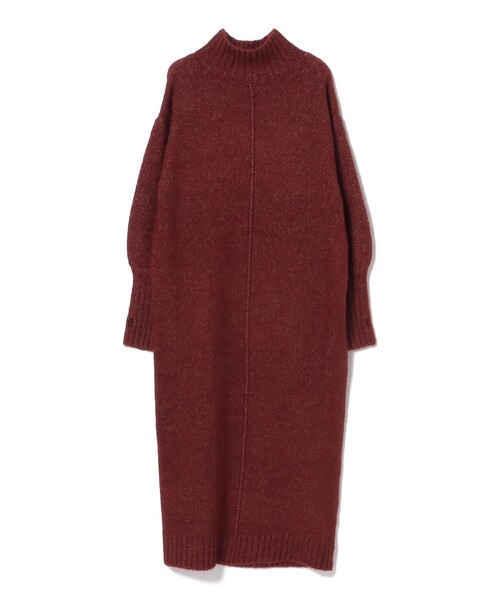 BEAMS HEART（ビームスハート）の「フィンガーホール ハイネック ニットワンピース（手洗い可能）（ワンピース・レディース・ブラック/レッド系その他7/グレー・FREE）」の22枚目の写真