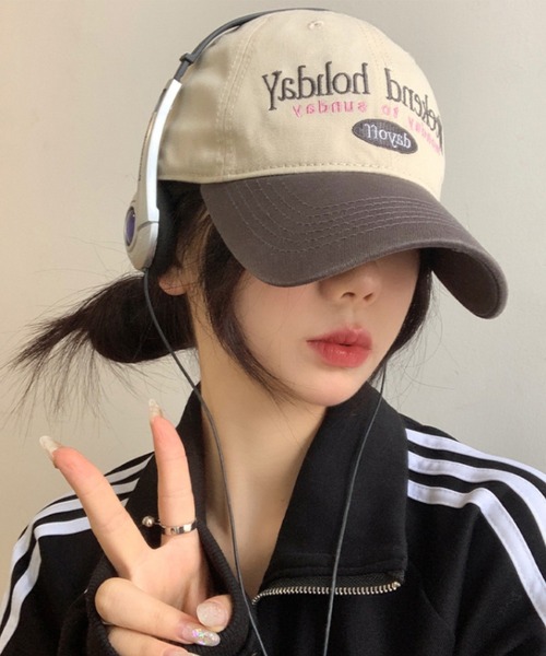 gossip！ロサンゼルス（ゴシップロサンゼルス）の「バイカラーロゴキャップ（キャップ・レディース・ブラック/グレー・FREE）」の11枚目の写真