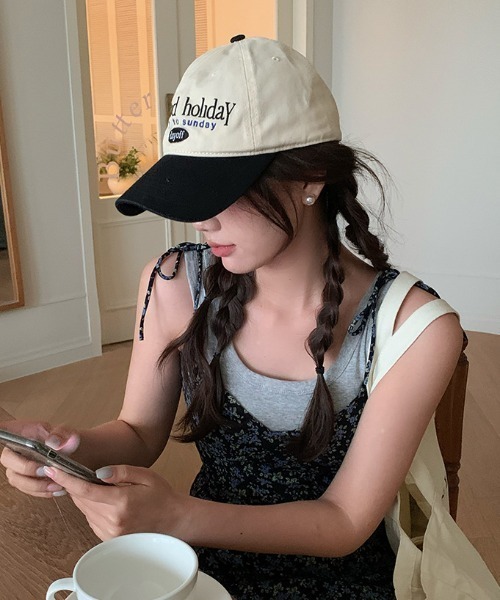 gossip！ロサンゼルス（ゴシップロサンゼルス）の「バイカラーロゴキャップ（キャップ・レディース・ブラック/グレー・FREE）」の6枚目の写真