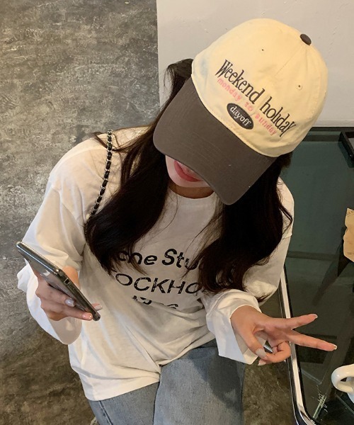 gossip！ロサンゼルス（ゴシップロサンゼルス）の「バイカラーロゴキャップ（キャップ・レディース・ブラック/グレー・FREE）」の13枚目の写真