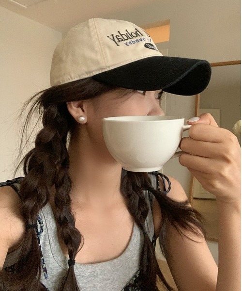 gossip！ロサンゼルス（ゴシップロサンゼルス）の「バイカラーロゴキャップ（キャップ・レディース・ブラック/グレー・FREE）」の5枚目の写真