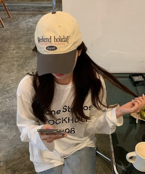 gossip！ロサンゼルス（ゴシップロサンゼルス）の「バイカラーロゴキャップ（キャップ・レディース・ブラック/グレー・FREE）」の9枚目の写真