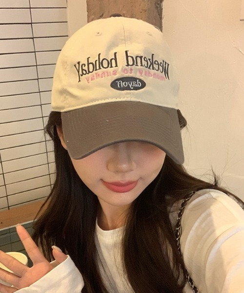 gossip！ロサンゼルス（ゴシップロサンゼルス）の「バイカラーロゴキャップ（キャップ・レディース・ブラック/グレー・FREE）」の8枚目の写真