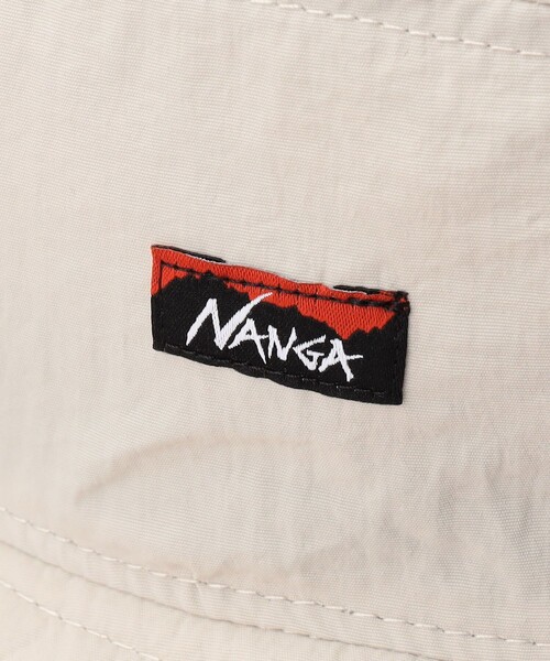 NANGA（ナンガ）の「NANGA/ナンガ NYLON TUSSER SUNSHADE HAT / ナイロンタッサー サンシェードハット（ハット・メンズ・ブラック/ナチュラル/オレンジ/ラベンダー/ブルーグリーン・ONE SIZE）」の10枚目の写真