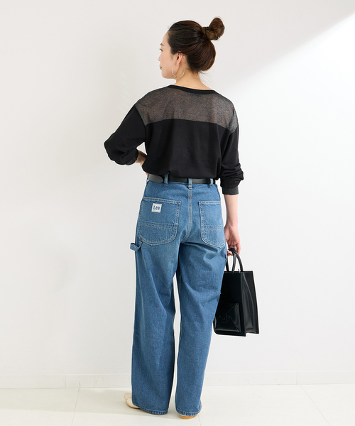 B.C STOCK（ベーセーストック）の「ヨークシアープルオーバー（ニット/セーター・レディース・グリーン/ブラック/チャコールグレー・FREE）」の4枚目の写真