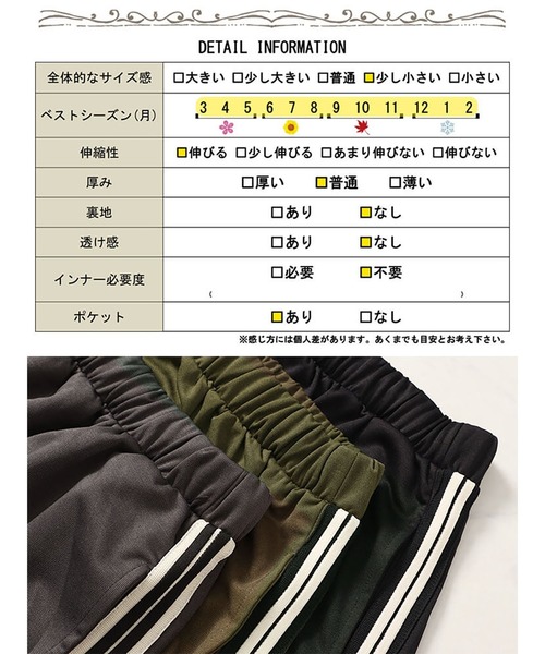 GOLDJAPAN(ゴールドジャパン)の「サイドラインテープフレアスカート【大きいサイズ対応】(スカート・レディース・ブラック/カーキ/チャコール・LL~3L/4L~5L/X3(6L~7L))」の21枚目の写真