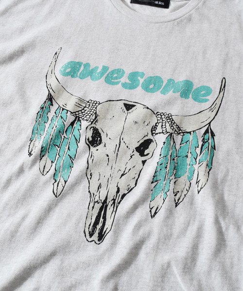 ALDIES（アールディーズ）の「Awesome Big T / オーサムビッグT（Tシャツ/カットソー・メンズ・グリーン/ライトブルー/オフホワイト・FREE）」の15枚目の写真