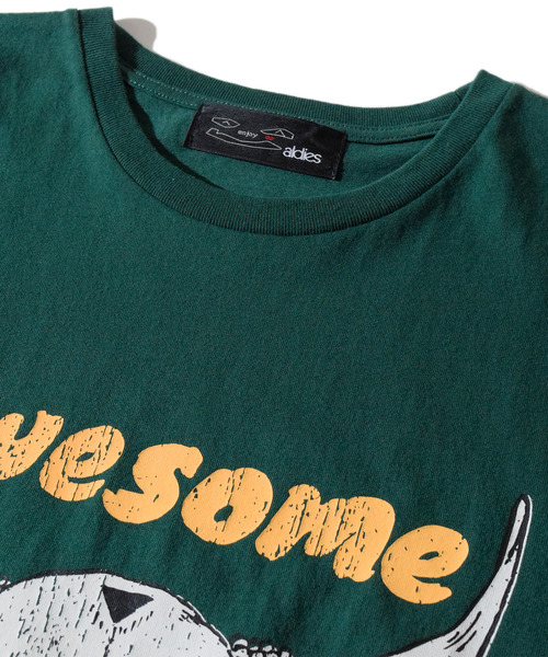 ALDIES（アールディーズ）の「Awesome Big T / オーサムビッグT（Tシャツ/カットソー・メンズ・グリーン/ライトブルー/オフホワイト・FREE）」の18枚目の写真