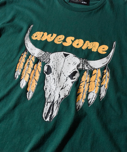 ALDIES（アールディーズ）の「Awesome Big T / オーサムビッグT（Tシャツ/カットソー・メンズ・グリーン/ライトブルー/オフホワイト・FREE）」の7枚目の写真