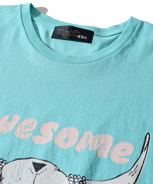 ALDIES（アールディーズ）の「Awesome Big T / オーサムビッグT（Tシャツ/カットソー・メンズ・グリーン/ライトブルー/オフホワイト・FREE）」の10枚目の写真