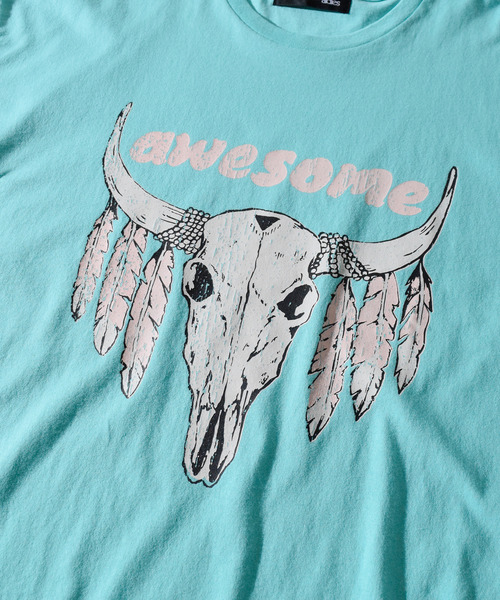 ALDIES（アールディーズ）の「Awesome Big T / オーサムビッグT（Tシャツ/カットソー・メンズ・グリーン/ライトブルー/オフホワイト・FREE）」の11枚目の写真