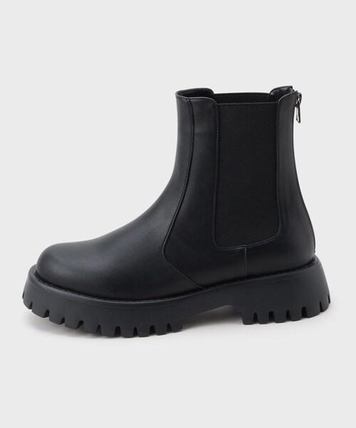 INDIVI（インディヴィ）の「◆【モード感◎】バックジップ サイドゴアブーツ（ブーツ・レディース・ブラック・25/35/45）」の3枚目の写真