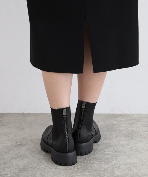 INDIVI（インディヴィ）の「◆【モード感◎】バックジップ サイドゴアブーツ（ブーツ・レディース・ブラック・25/35/45）」の8枚目の写真