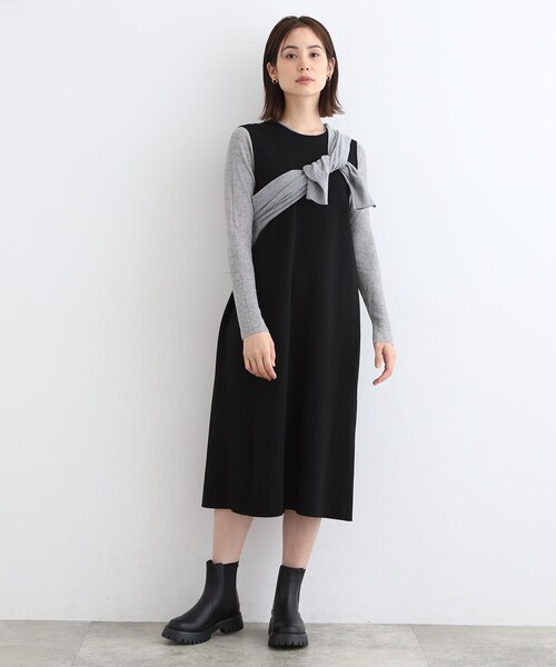 INDIVI（インディヴィ）の「◆【モード感◎】バックジップ サイドゴアブーツ（ブーツ・レディース・ブラック・25/35/45）」の9枚目の写真