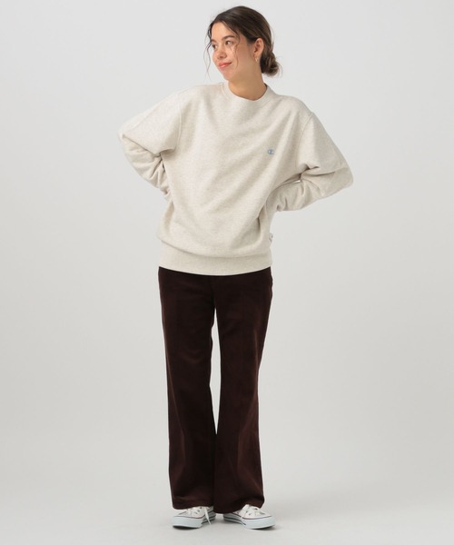 Champion（チャンピオン）の「【Champion】[長いシーズン着られる裏毛素材]刺繍スウェット（スウェット・レディース・オフホワイト/グレー/ナチュラル/グリーン/パープル/オレンジ・FREE）」の12枚目の写真