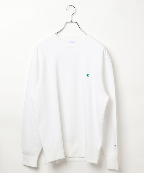 Champion（チャンピオン）の「【Champion】[長いシーズン着られる裏毛素材]刺繍スウェット（スウェット・レディース・オフホワイト/グレー/ナチュラル/グリーン/パープル/オレンジ・FREE）」の17枚目の写真