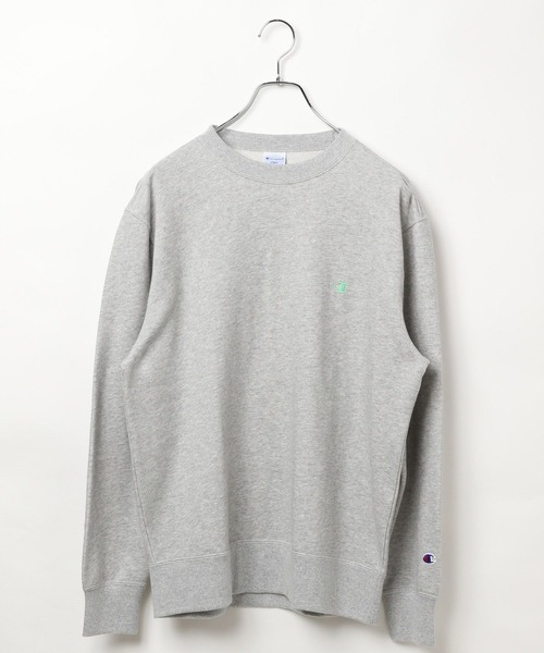 Champion（チャンピオン）の「【Champion】[長いシーズン着られる裏毛素材]刺繍スウェット（スウェット・レディース・オフホワイト/グレー/ナチュラル/グリーン/パープル/オレンジ・FREE）」の18枚目の写真