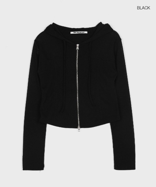 BLACKUP（ブラックアップ）の「[MADE] ティルダー2WAYリネンパーカージップアップ（パーカー・レディース・チャコール/ブラック/オートミール・FREE）」の16枚目の写真