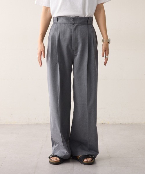 美品★styling/スタイリング Dickiesディッキーズ別注 ワイドパンツ 美品☆styling/スタイリング Dickiesディッキーズ別注 ワイドパンツ