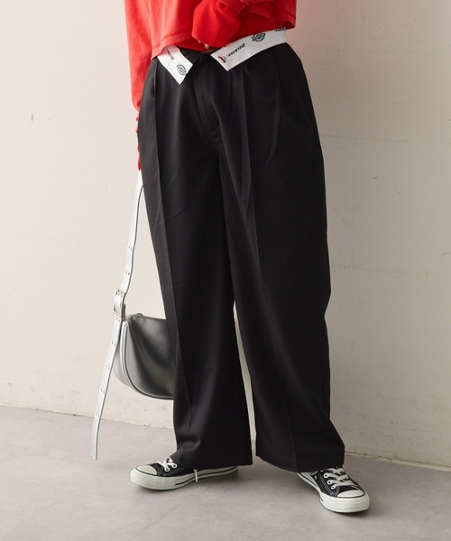 美品★styling/スタイリング Dickiesディッキーズ別注 ワイドパンツ 美品☆styling/スタイリング Dickiesディッキーズ別注 ワイドパンツ