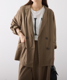 PUAL CE CIN | レーヨンナイロンダブルジャケット(テーラードジャケット)