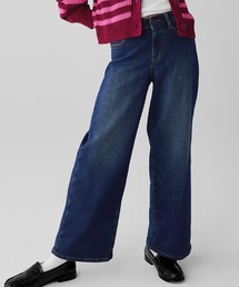 GAP（ギャップ）の「ハイライズ スーパーソフト ワイド アンクルデニム (キッズ)（デニムパンツ・キッズ）」