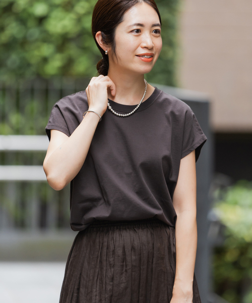 IENA(イエナ)の「《追加3》ラウンドテールプルオーバー(Tシャツ/カットソー・レディース・ベージュ/ホワイト/ブラウン/ブラック系その他・FREE)」の15枚目の写真