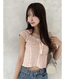 EATME | バレエリボンノースリーブ(Tシャツ/カットソー)