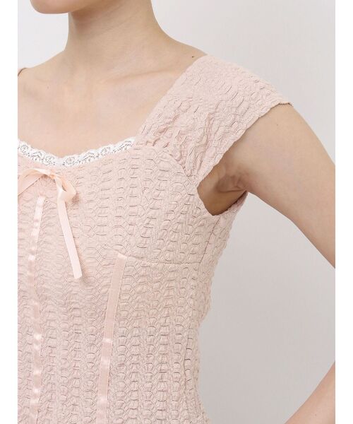 EATME（イートミー）の「バレエリボンノースリーブ（Tシャツ/カットソー・レディース・ピンク/アイボリー/グレー/ブラック・FREE）」の19枚目の写真