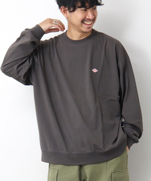 DANTON（ダントン）の「【DANTON/ダントン】TCB SWEAT 長袖スウェットTシャツ（Tシャツ/カットソー・メンズ・チャコールグレー/グレイッシュベージュ/アイボリー・XL/L/M/S）」の3枚目の写真
