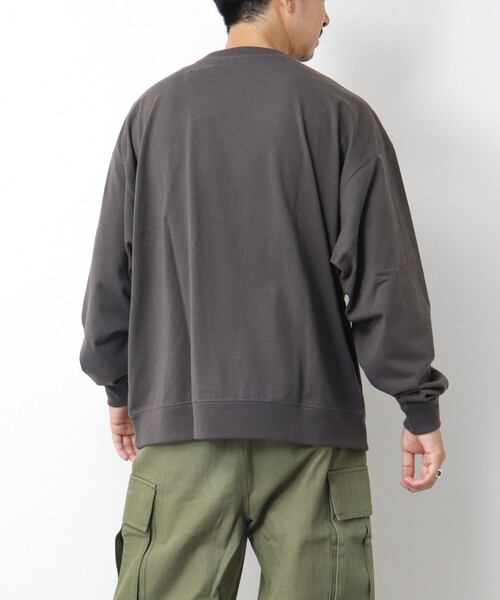 DANTON（ダントン）の「【DANTON/ダントン】TCB SWEAT 長袖スウェットTシャツ（Tシャツ/カットソー・メンズ・チャコールグレー/グレイッシュベージュ/アイボリー・XL/L/M/S）」の8枚目の写真