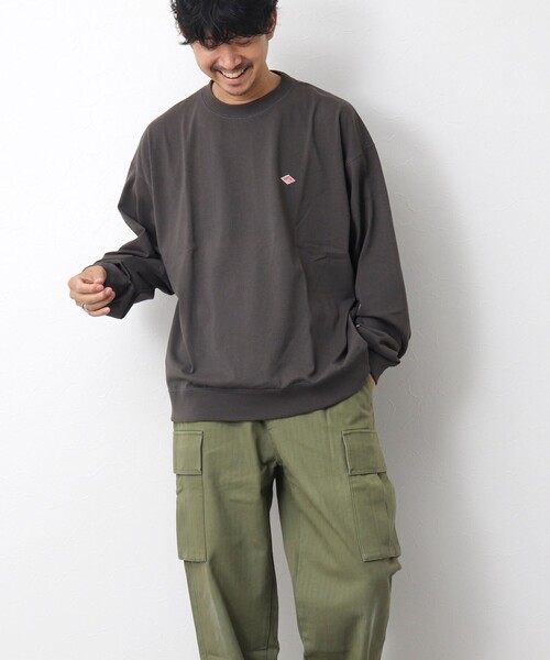 DANTON（ダントン）の「【DANTON/ダントン】TCB SWEAT 長袖スウェットTシャツ（Tシャツ/カットソー・メンズ・チャコールグレー/グレイッシュベージュ/アイボリー・XL/L/M/S）」の10枚目の写真