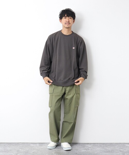 DANTON（ダントン）の「【DANTON/ダントン】TCB SWEAT 長袖スウェットTシャツ（Tシャツ/カットソー・メンズ・チャコールグレー/グレイッシュベージュ/アイボリー・XL/L/M/S）」の4枚目の写真