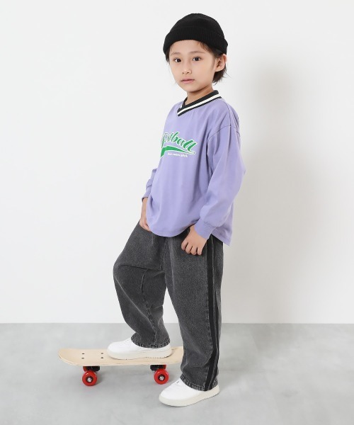 devirock(デビロック)の「サイドライン デニムパンツ(デニムパンツ・キッズ・ブラック系1/ネイビー系5/ブルー系その他2・100cm/110cm/120cm/130cm/140cm/150cm/160cm)」の10枚目の写真