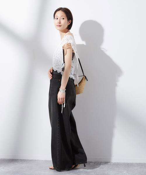 journal standard L'essage(ジャーナルスタンダードレサージュ)の「《追加3》【HAIKURE/ハイクル】BETHANY MID BLACK asian fit:デニム(デニムパンツ・レディース・ブラック・25/24/23)」の3枚目の写真