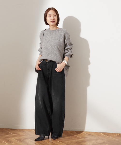 journal standard L'essage(ジャーナルスタンダードレサージュ)の「《追加3》【HAIKURE/ハイクル】BETHANY MID BLACK asian fit:デニム(デニムパンツ・レディース・ブラック・25/24/23)」の6枚目の写真
