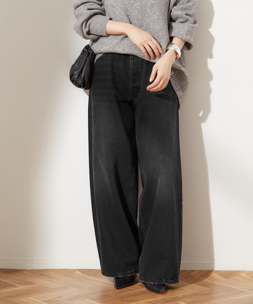 journal standard L'essage(ジャーナルスタンダードレサージュ)の「《追加3》【HAIKURE/ハイクル】BETHANY MID BLACK asian fit:デニム(デニムパンツ・レディース・ブラック・25/24/23)」の10枚目の写真