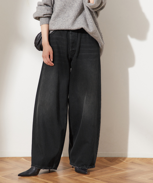 journal standard L'essage(ジャーナルスタンダードレサージュ)の「《追加3》【HAIKURE/ハイクル】BETHANY MID BLACK asian fit:デニム(デニムパンツ・レディース・ブラック・25/24/23)」の11枚目の写真