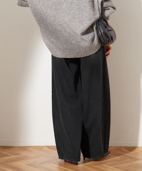 journal standard L'essage(ジャーナルスタンダードレサージュ)の「《追加3》【HAIKURE/ハイクル】BETHANY MID BLACK asian fit:デニム(デニムパンツ・レディース・ブラック・25/24/23)」の12枚目の写真